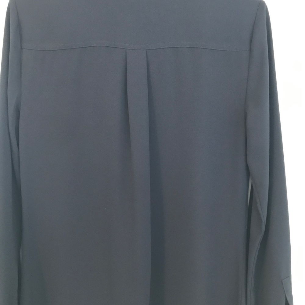 Michael Kors dress 4 navy 4 pockets balloon sleeves buttons knee length wedding - Picture 11 of 15